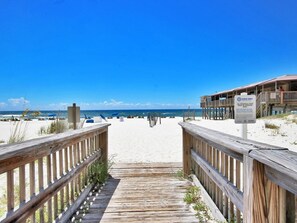 On the beach