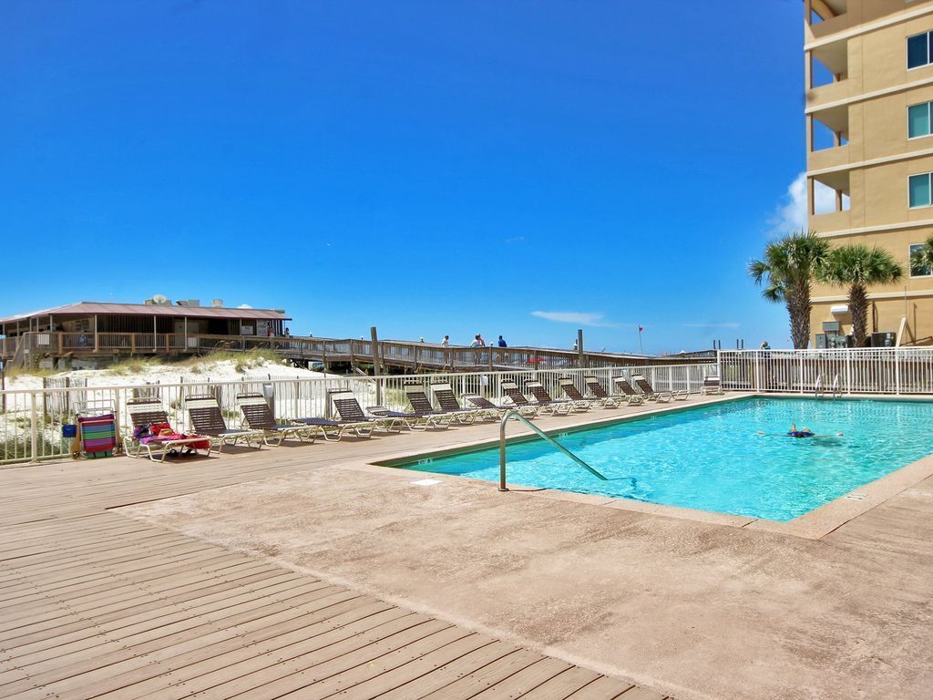 A heated pool