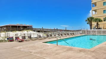 A heated pool