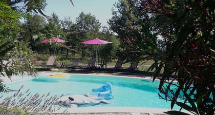 Chalet not overlooked in a quiet location with private space. Gites in unison