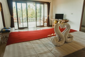 Habitación familiar, 2 camas dobles | Vistas desde la habitación