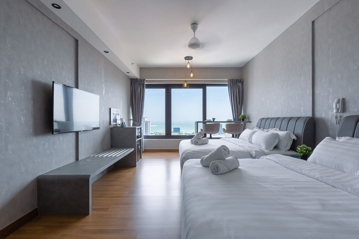 Suite monolocale Luxury, vista mare | 1 camera, con stile personalizzato, con arredamento individuale