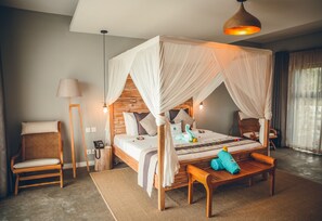 Junior Chalet, Ocean View | 1 bedroom, premium bedding, minibar, in-room safe - Chalets Chamarel (Chamarel)