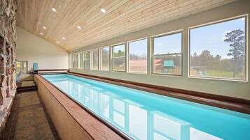 Indoor pool, a heated pool
