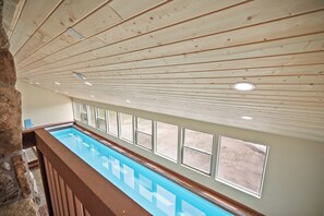Indoor pool, a heated pool
