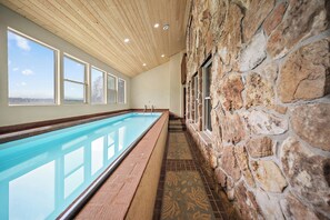 Indoor pool, a heated pool