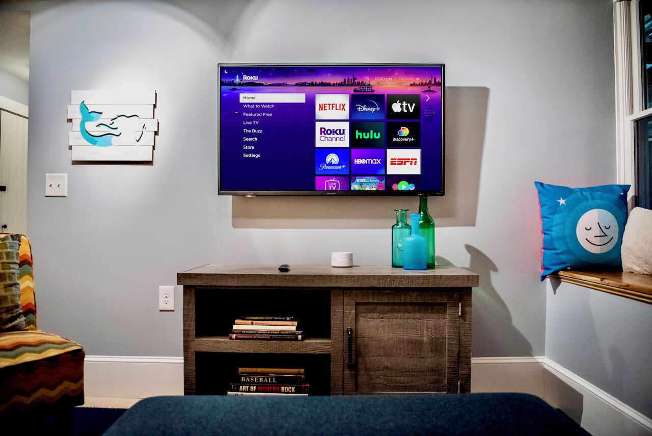 Roku TV with Hulu+ Live for cable and broadcast plus many streaming platforms