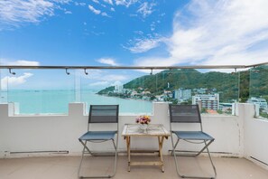 Blick vom Balkon