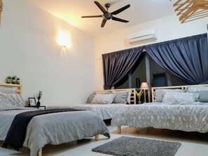 2 bedrooms, individually decorated, individually furnished, desk - Puchong 8-12 pax Cozy Apartment IOI (Puchong)