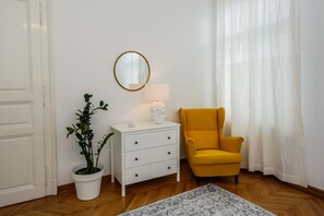 Apartment, 5 Bedrooms | Living area | Flat-screen TV