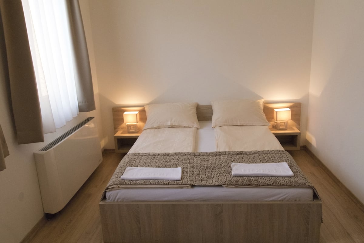 Economy Double Room | Premium bedding, Select Comfort beds, in-room safe, blackout drapes