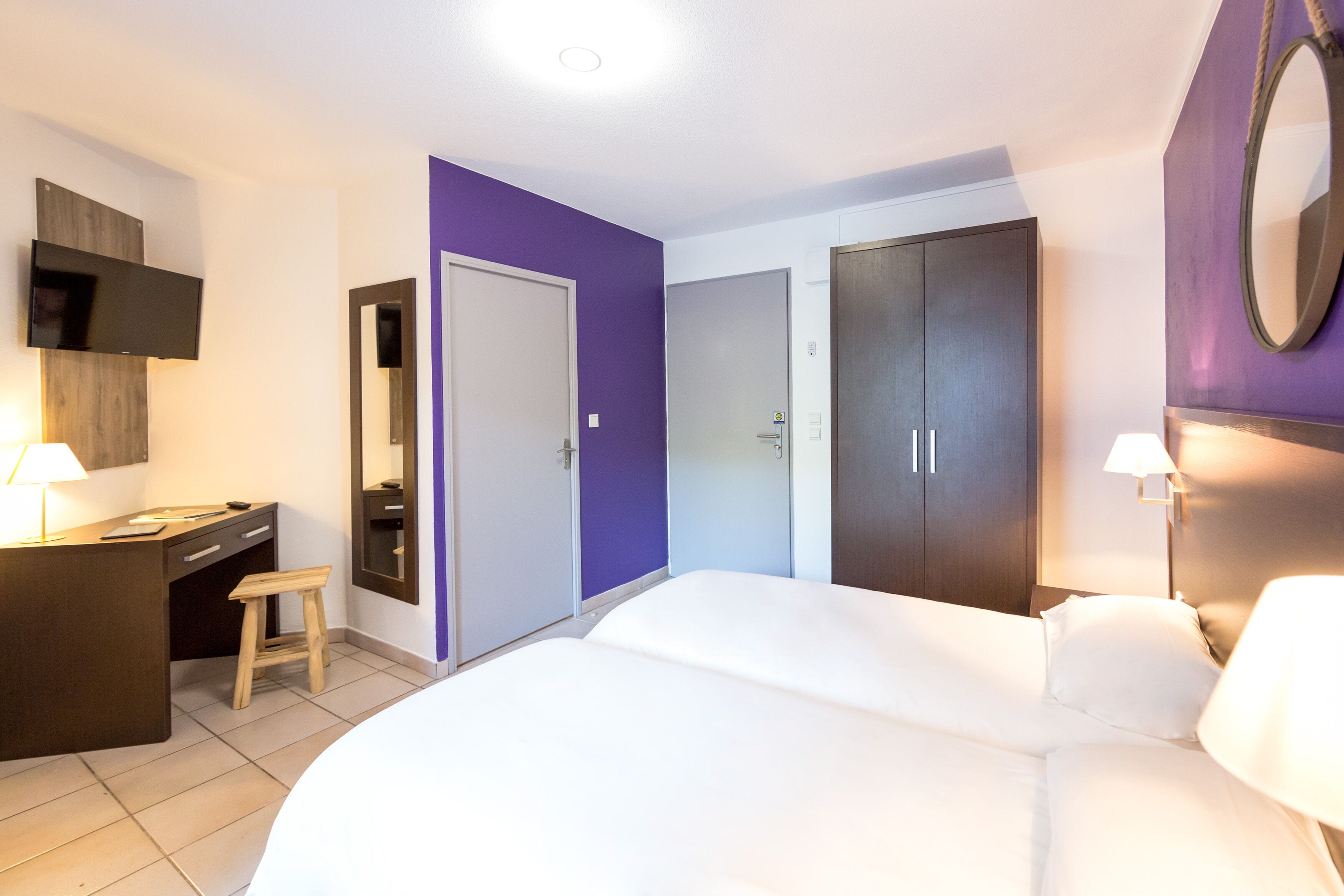 twin room | 1 bedroom, desk, blackout curtains, iron/ironing board