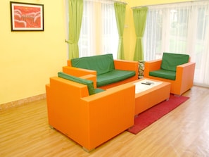 Villa, 3 Bedrooms | Living room | Flat-screen TV - Villa ChavaMinerva Istana Bunga-Lembang (Parongpong)