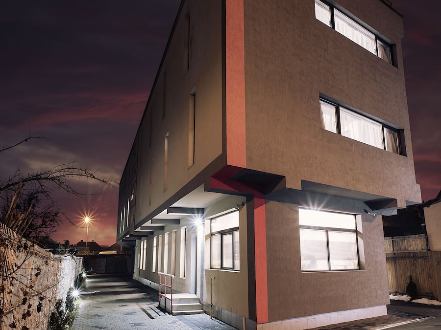 Front of property - evening/night