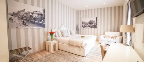 Luxury Room, City View | Premium bedding, down comforters, minibar, in-room safe