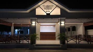 Front of property – evening/night