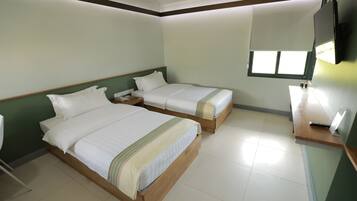Minibar, desk, blackout drapes, soundproofing