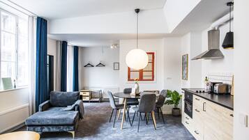 Design Apartment | Individually decorated, individually furnished, iron/ironing board