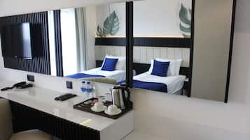 1 habitación, ropa de cama hipoalergénica y minibar