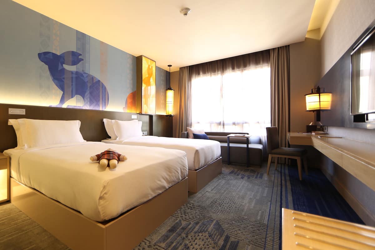Superior Room, 2 Single Beds | Minibar, in-room safe, desk, blackout curtains