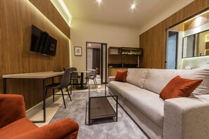 Family Apartment, 1 Bedroom, Microwave | Desk, laptop workspace, blackout drapes, soundproofing - Dezman Luxury Center (Zagreb)