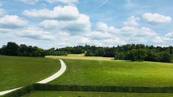 Blick von der Unterkunft