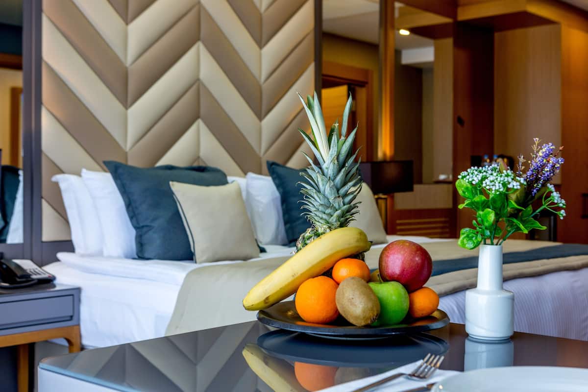 standard double or twin room | premium bedding, down duvets, free minibar, in-room safe