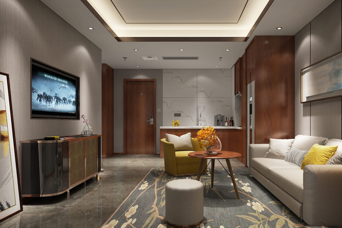 Ropa de cama de alta calidad y minibar