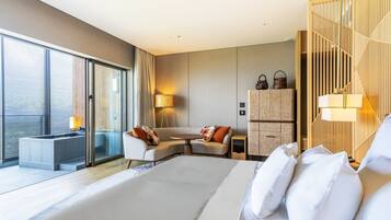 1 Schlafzimmer, hochwertige Bettwaren, Daunenbettdecken