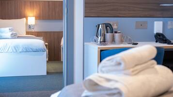 Desk, iron/ironing board, free WiFi, bed sheets