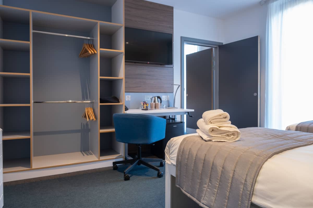 desk, iron/ironing board, free wifi, bed sheets