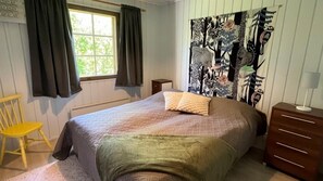 Cottage, 2 phòng ngủ, phòng tắm hơi, quang cảnh hồ | Trang trí khác biệt, bàn, phòng cách âm, bộ trải giường 