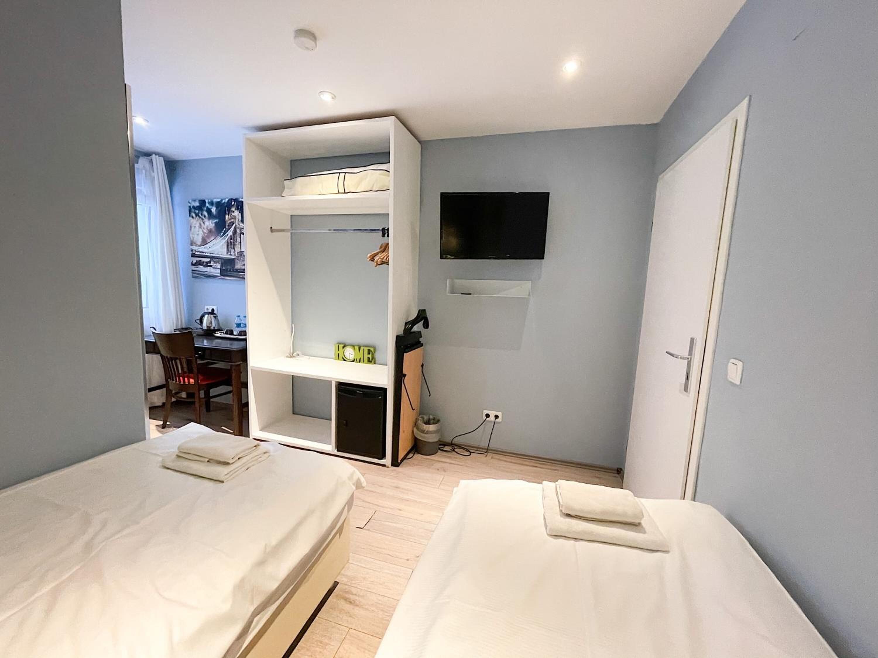 Desk, iron/ironing board, free WiFi, bed sheets