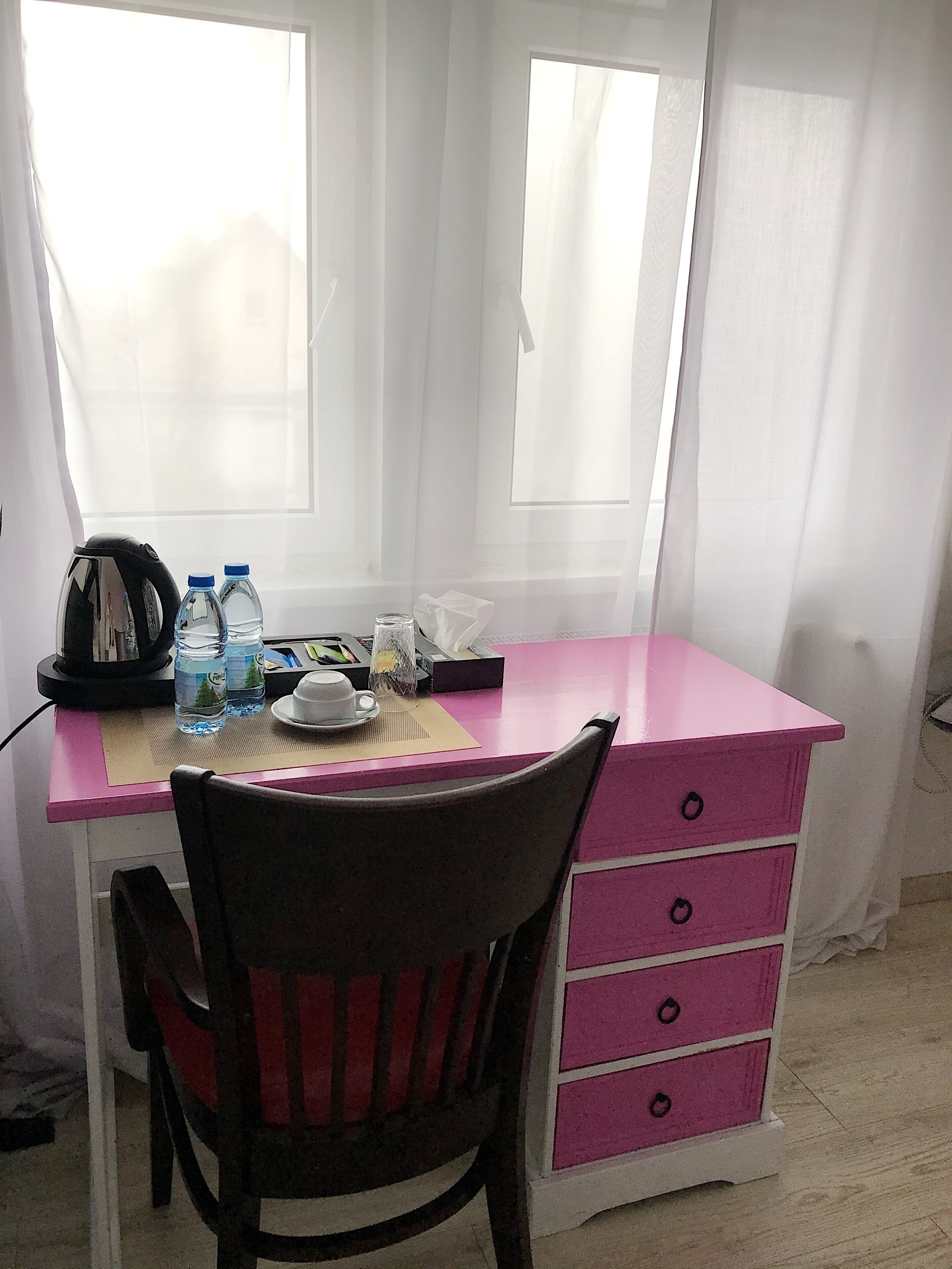 Spiseområde på rommet