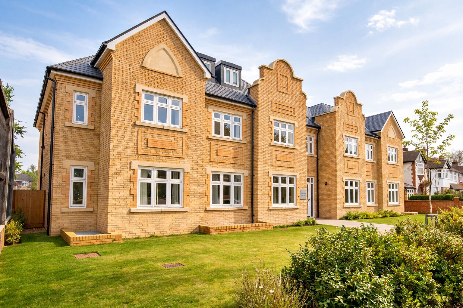 Vista frontal de la propiedad