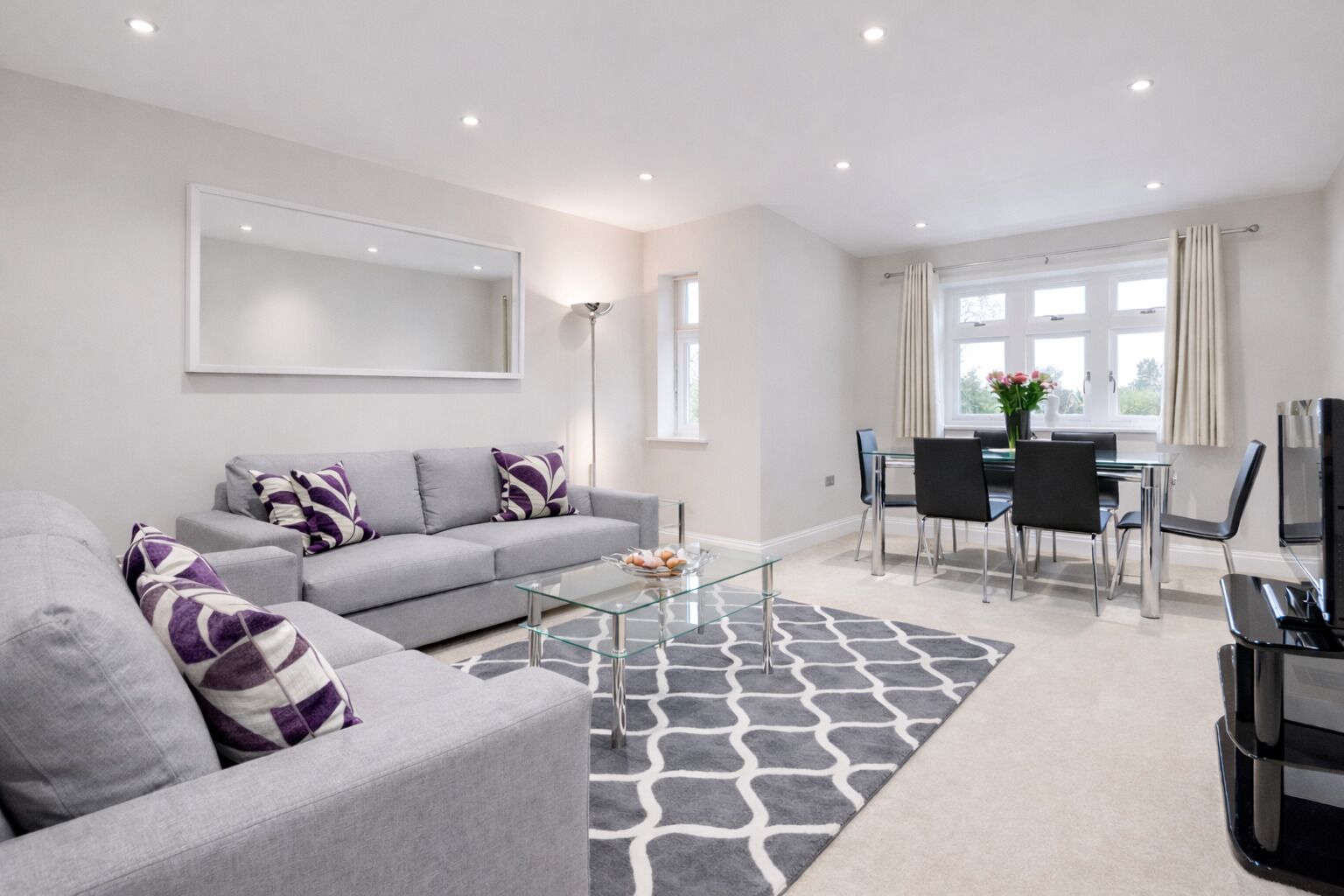 アパートメント 2 ベッドルーム | リビング エリア | 薄型テレビ