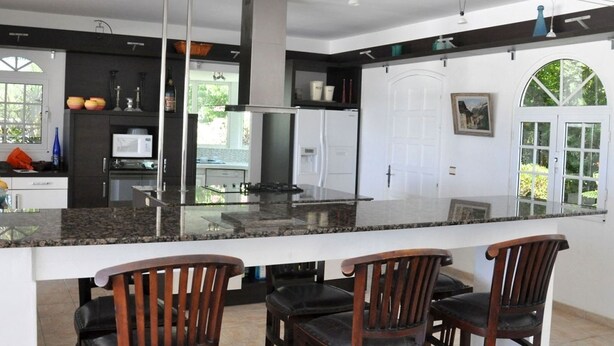 Stovetop, dishwasher, cookware/dishes/utensils - Villa Cascades (Les Terres Basses)