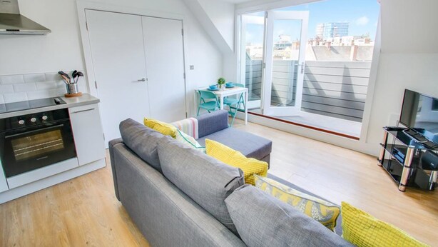 Apartment, 2 Bedrooms, Balcony | Living area