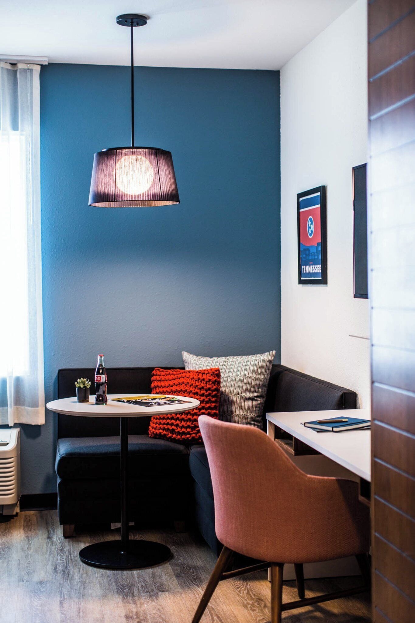 Desk, blackout curtains, iron/ironing board, free WiFi