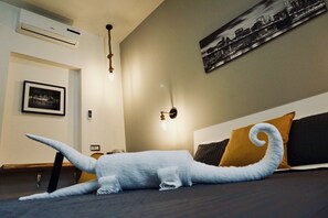 Chambre Double, patio, rez-de-chaussée
