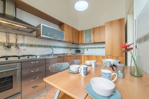 Fridge, oven, stovetop, dishwasher