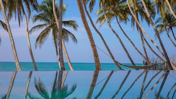 On the beach, beach massages
