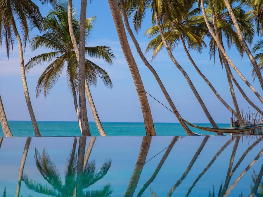 On the beach, beach massages