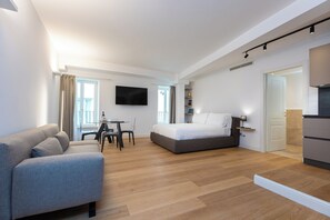 Studio Suite Comfort | 1 kamar tidur, seprai Frette Italia, dan seprai premium