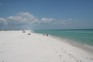 On the beach, white sand - Boardwalk by Surfside VR (Pensacola Beach)