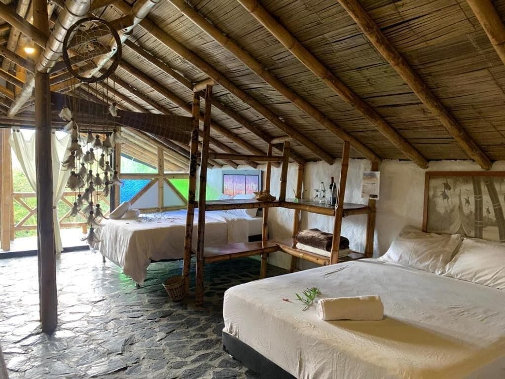 Royal huisje, 2 queensize bedden | Beddengoed