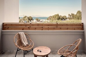 Deluxe suite, uitzicht op zee | Uitzicht vanaf balkon