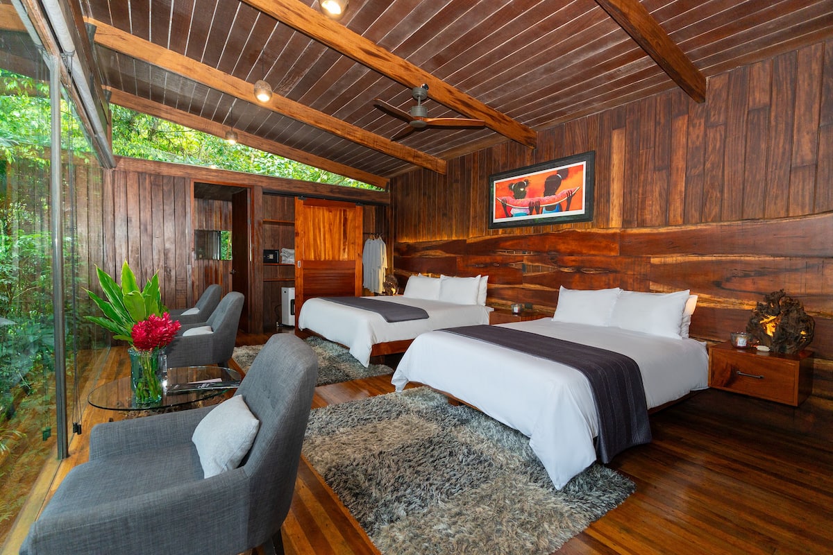 Jungle Premium Suite | 3 bilik tidur, peralatan tempat tidur premium, peti besi dalam bilik