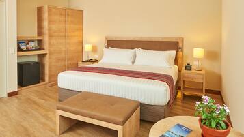 Minibar, in-room safe, desk, blackout curtains