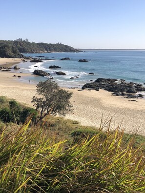 Playa en los alrededores y camastros 